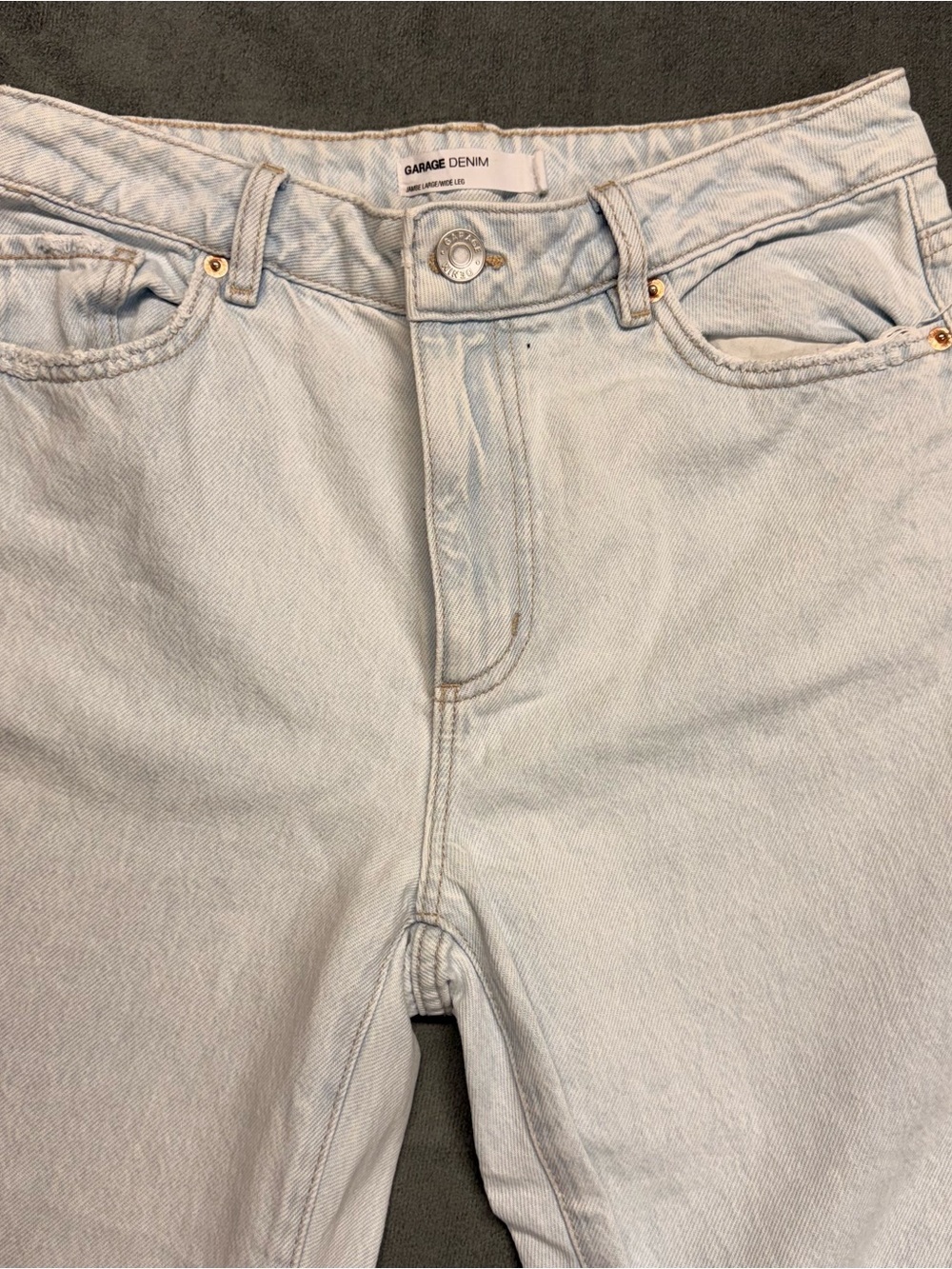 Garage Light Blue Flare Jeans